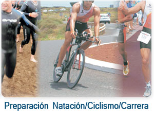 Preparación Natación/Ciclismo/Carrera